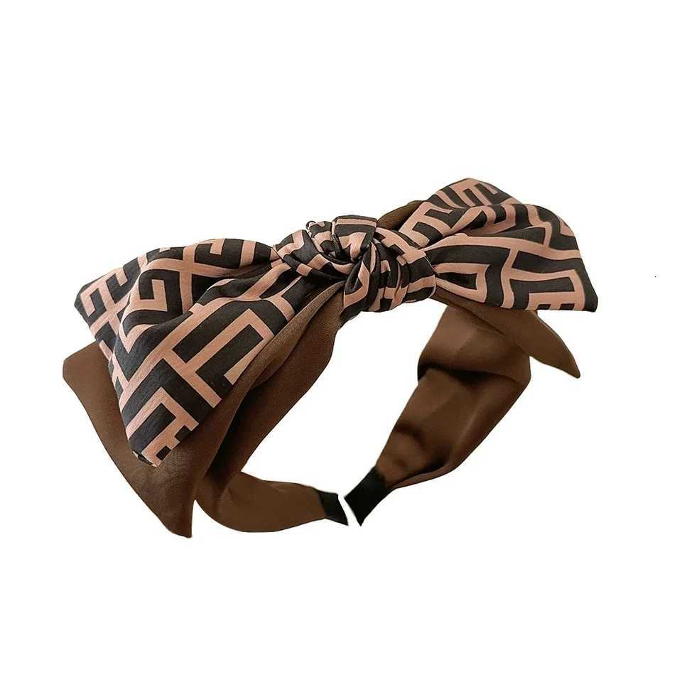 Double Layer Bow Knot Letter Print Haiand Wen Fashion Hair Accories Boho Style band for Daily Party Beach Wedding Y251213