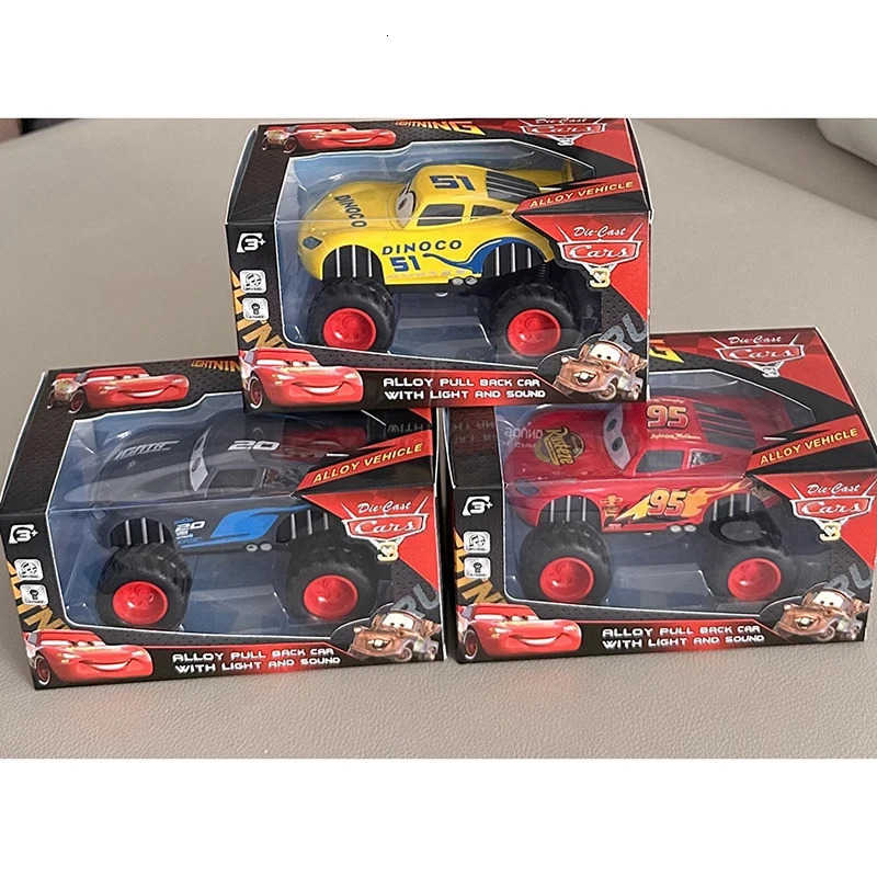 Disney Pixar Cars Lightning Mcqueen Big Wheels Uncle Truck Ramirez Storm Jackso Cruz Alloy Car Sound And Light Modle Doll Toy Gift H251213