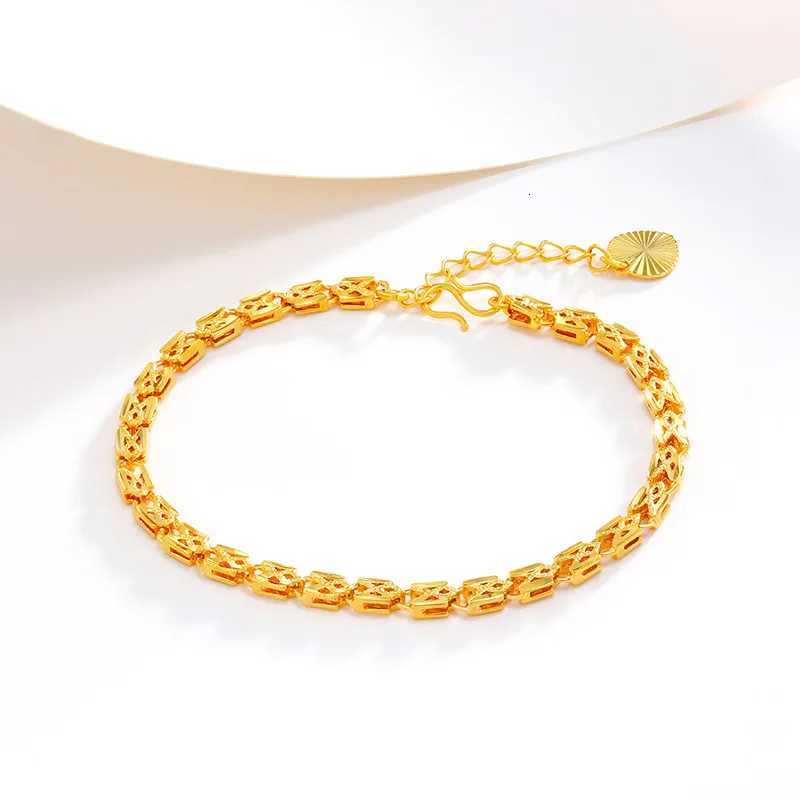 Luxury 24K 9999 Pure Gold real gold Womens Hollow M251213