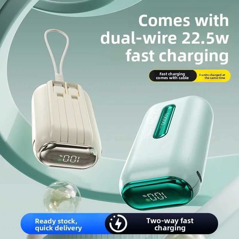 20000 Mah Built-in Cable Fast Charge Sharing Mini Cpact Wholes Mobile Power BankWith LED Power DisplayCes with 2 Lines H251213