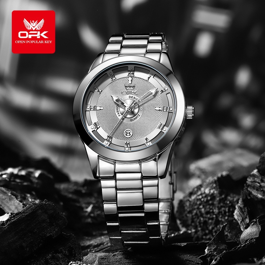 OPK Designer Men's Watch Waterproof Luminous Calendar Commercial Quartz Watch Simple And Fashionable Outdoor Sports Free Shipping Batch Watch