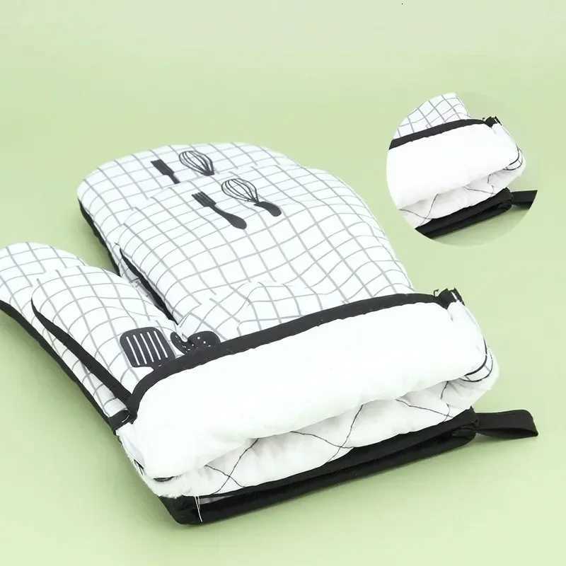 Anti-Scalding Microwave Cotton Gloves Household Insation Pads Thicke Heat-Resistant Kitchen Oven Baking Barbecue Tool Item H251212