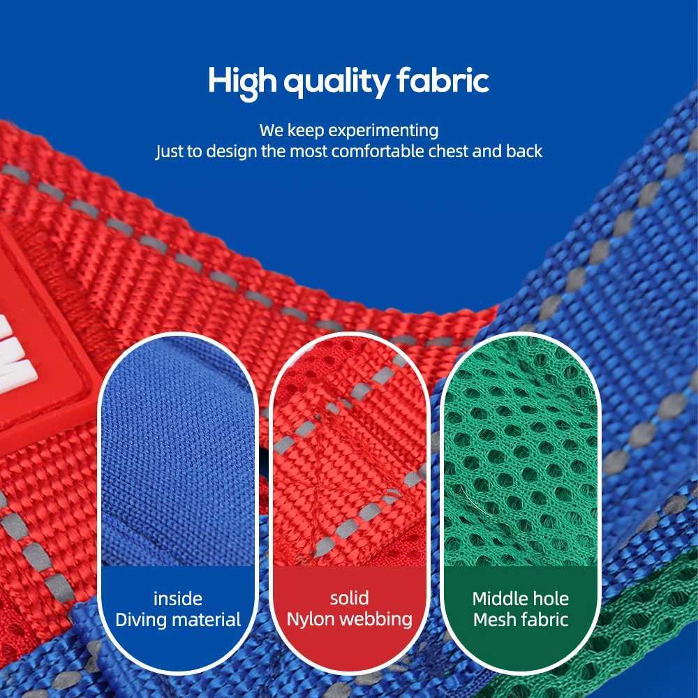 Dog Pet Chest Harness Wide Webbing Two-Color Contrasting Four Seadon Dog Harness Nylon Handle Outdoor Dog Walking Reflective M251213