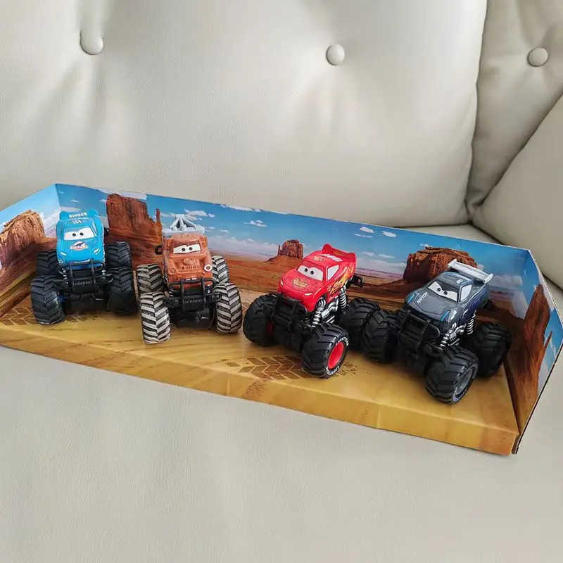 Disney Pixar Cars Toy Set with Lightning McQueen Jackson Storm Mack - Pull-Back Truck Models Childrens Play Vehicles Gift H251213