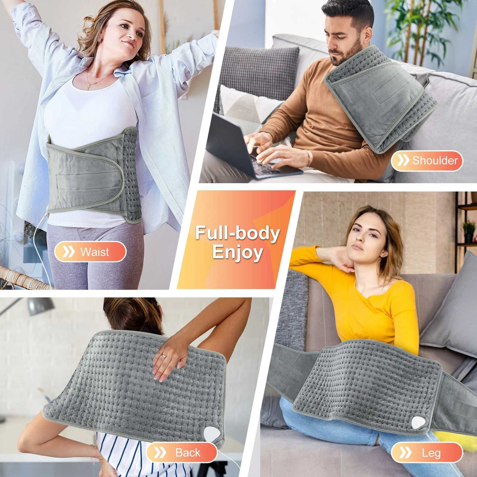 Multifunctional Thermal Electric Heating Pad For Home Waist Lumbar Back Pad Belt Protector Brace Band Support Waist Warmth Tool Y251212