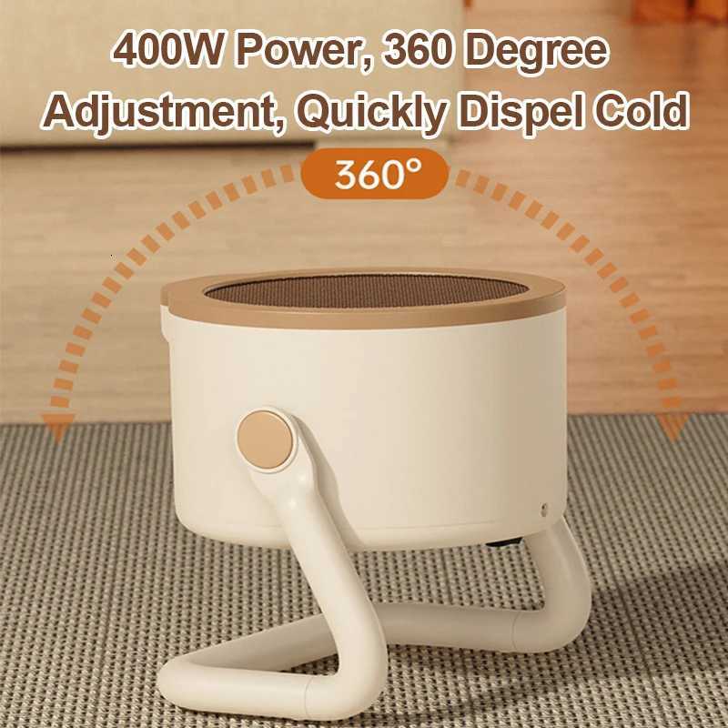 500W Portable Desktop Electric Heater Warm Air Blower Heating Ceramic Space Heater With Tip Over Protection For Home Use Y251213