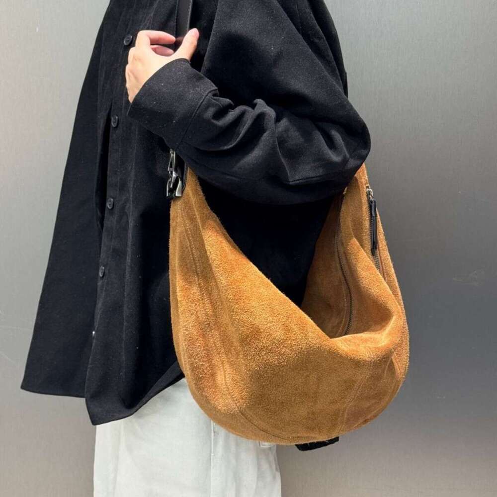 Luxury Bag Designer Bags Totes Hobo Cross Border Matte Suede Leather Arrow Tube Korean Fashion Niche Horn Commuter Versatile Single Shoulder Crossbody