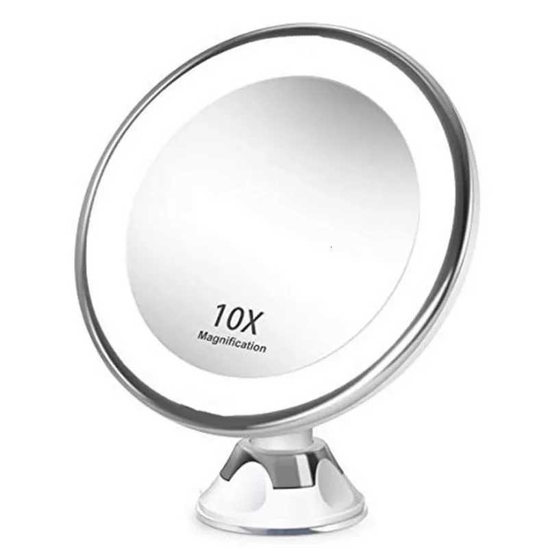 Portable Flexible Makeup Mirror 10X Magnifying Mirrors LED Lighted Touch Screen Vanity Mirror Dressing Table Cosmetic Mirrors 30T251213