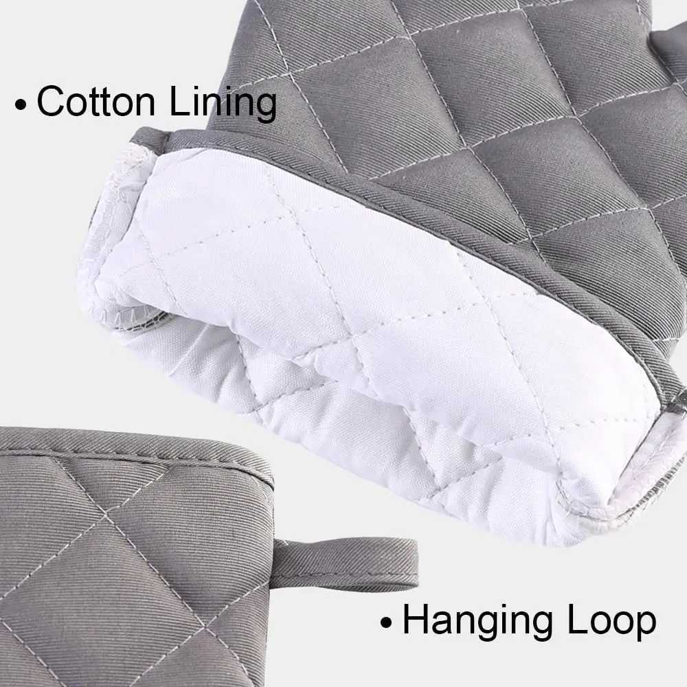 Single Microwave Oven Gloves Mti-color Kitchen Cooking Baking Mitts Pot Pad Heat Proof Protected High Temperature Resistant H251212