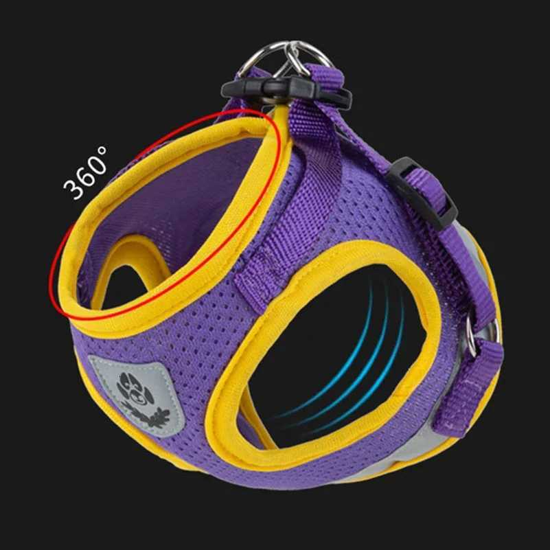 Dog Harness Vest Set for Small Medium Dog Harness Leash Puppy Cat Reflective Chest Strap Chihuahua Yorkies Walking Lead Leash M251213