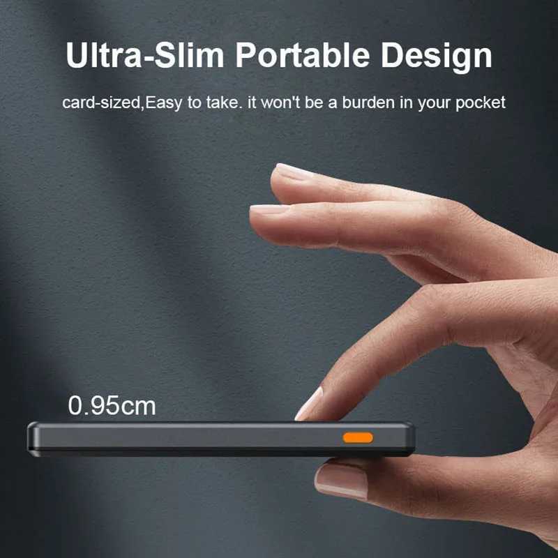 Magnetic Battery 10000mAh Foldable Wireless Portable Charger 20W USB-C Power for Power Bank iPhone 16/15/14/13/12 Se H251213