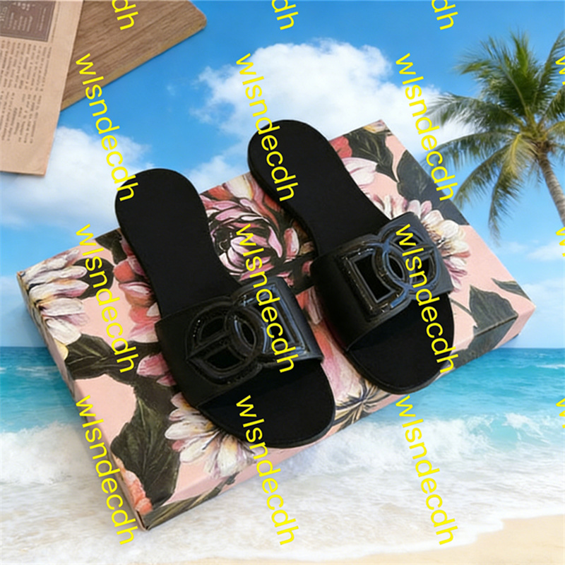 womens sneakers designer slippers Womens sandals designer shoes flip flop designer slides Rubber Jelly black Summer beach Women slippers
