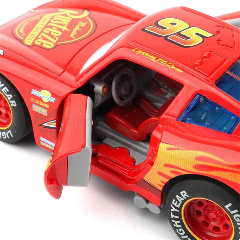 Disney 132 Lightning McQueen Pixar Cars Alloy Diecast Car With Light And Sound Rear Wheel Return Force Toy Kids Christmas Gifts H251213 - view 4