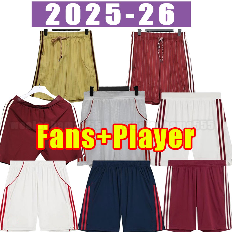 Arsenaa Gunners G.JESUS soccer shorts 25 26 SMITH ROWE PEPE SAKA ODEGAARD THOMAS MARTINELLI TIERNEY 2025 2026 home away third football pants player version training