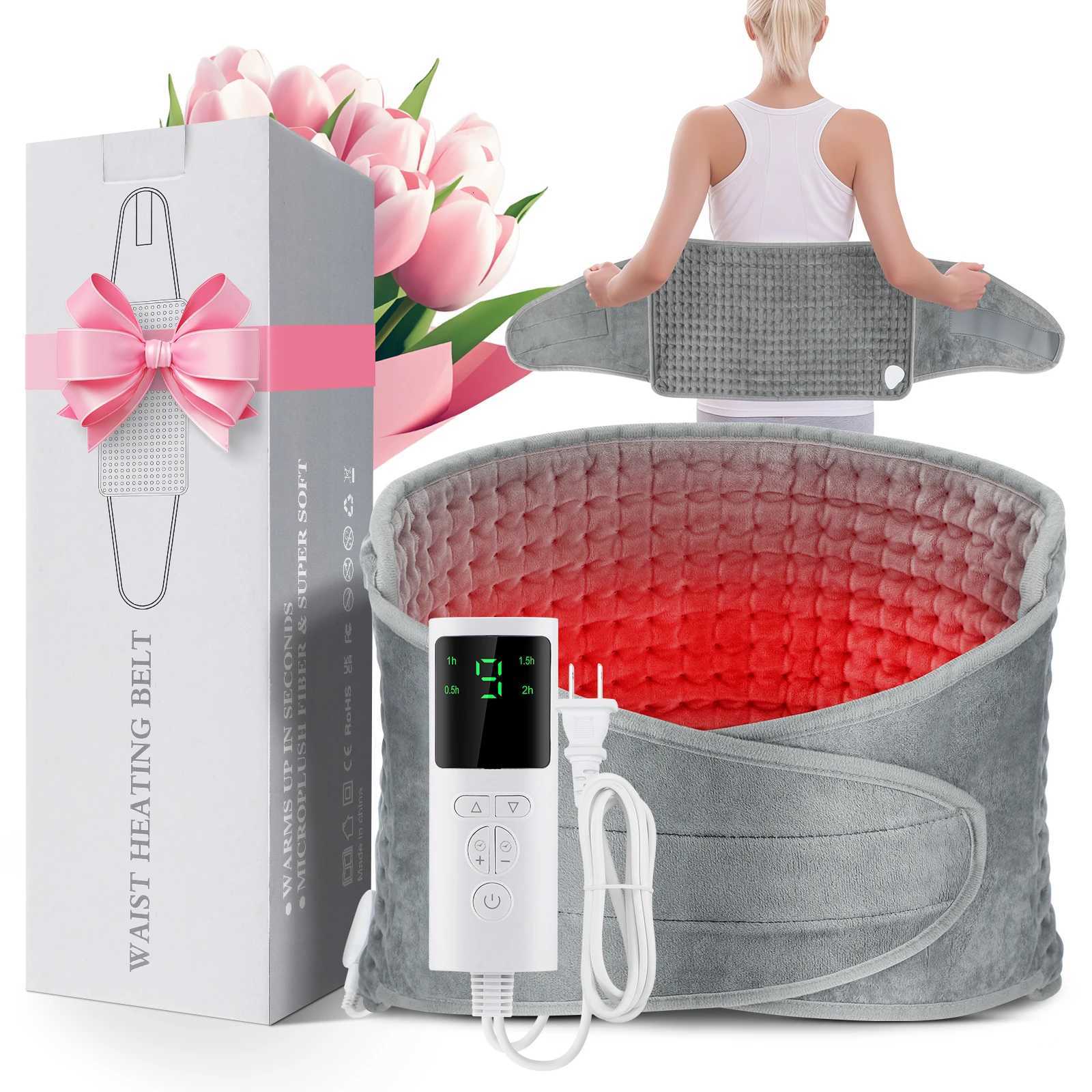 Electric Heating Pad Waist Back Lumbar Warm Pad 9-level Adjustable Temperature Waist Belt Office Home Winter Warming Hand Warmer Y251212