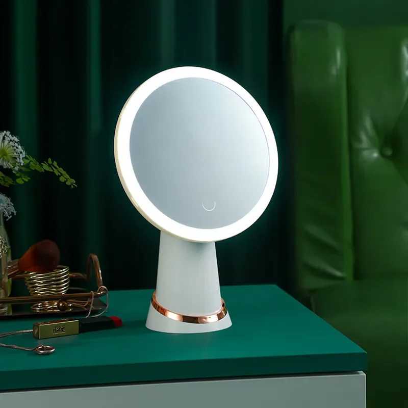 Cosmetic Mirror with Lights 3 Colours LED Cosmetic Mirror Light Rechargeable Stand Light Beauty Cosmetic Light Touch ControlT251213