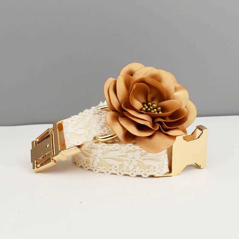 Lace Dog Collar Personalizd Custom Engraved Nameplate Pet Wedding Collar Harness For Dogs Dog Accessories Luxury Lace03 M251213