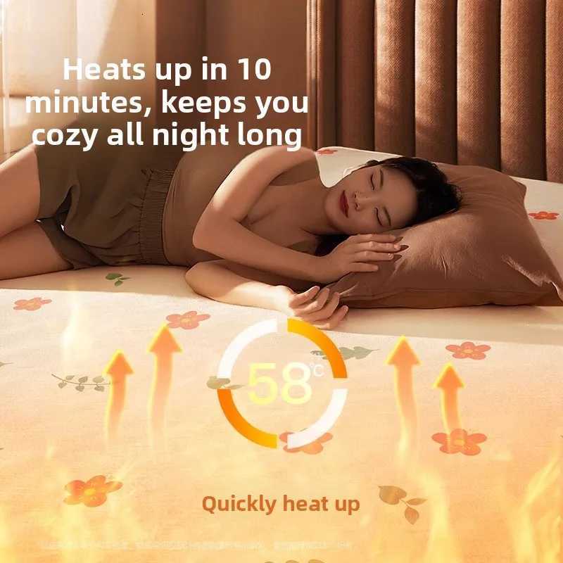 New Graphene Electric Blanket Single Double Control Electric Mattress Home Student Dormitory Can Be Washed Multi-style Y251212