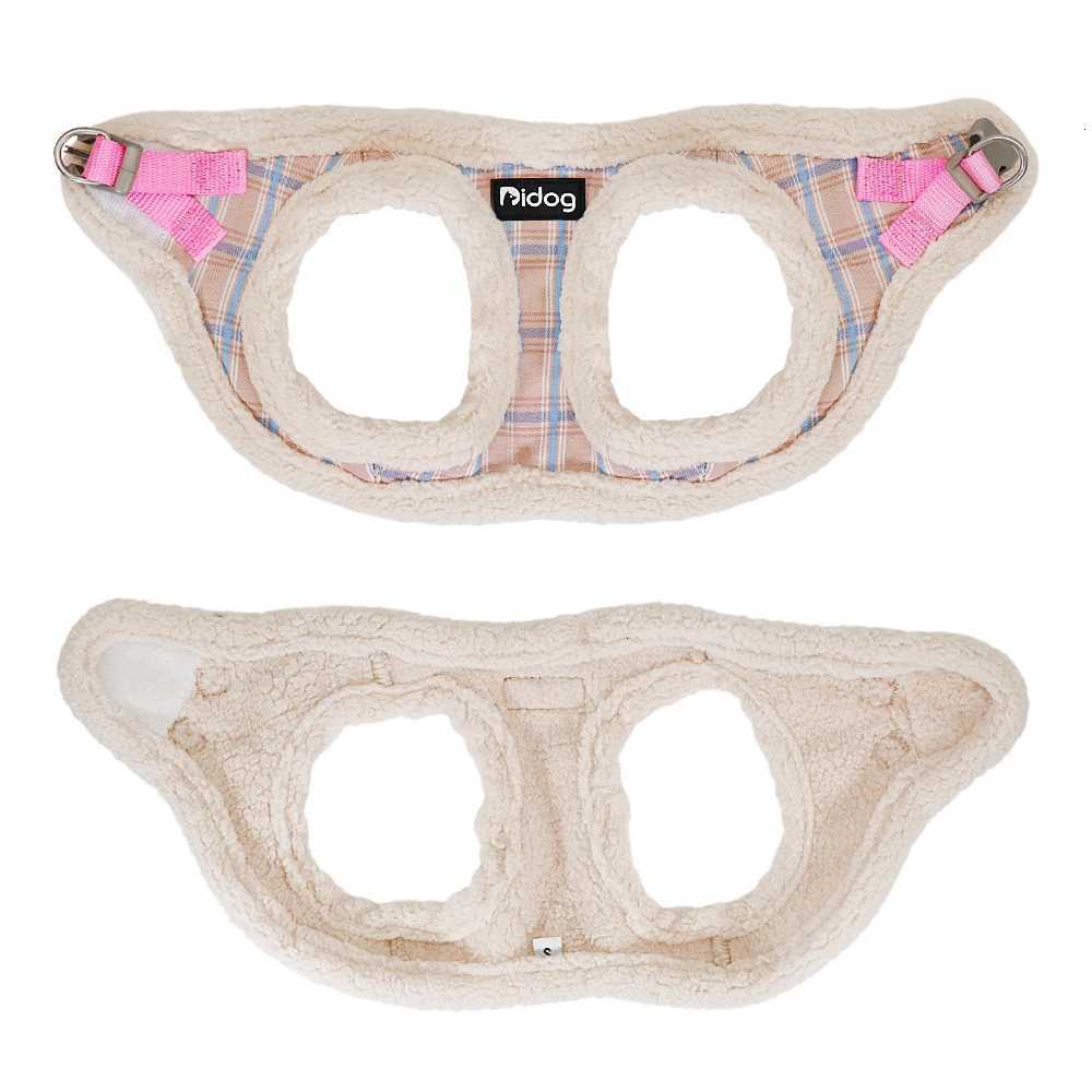 Warm Winter Dog Harness and Leash Set Soft Fur Padded Dogs Vest Harness With Pet Walking Lead Chihuahua Puppy Small Medium Dogs M251213