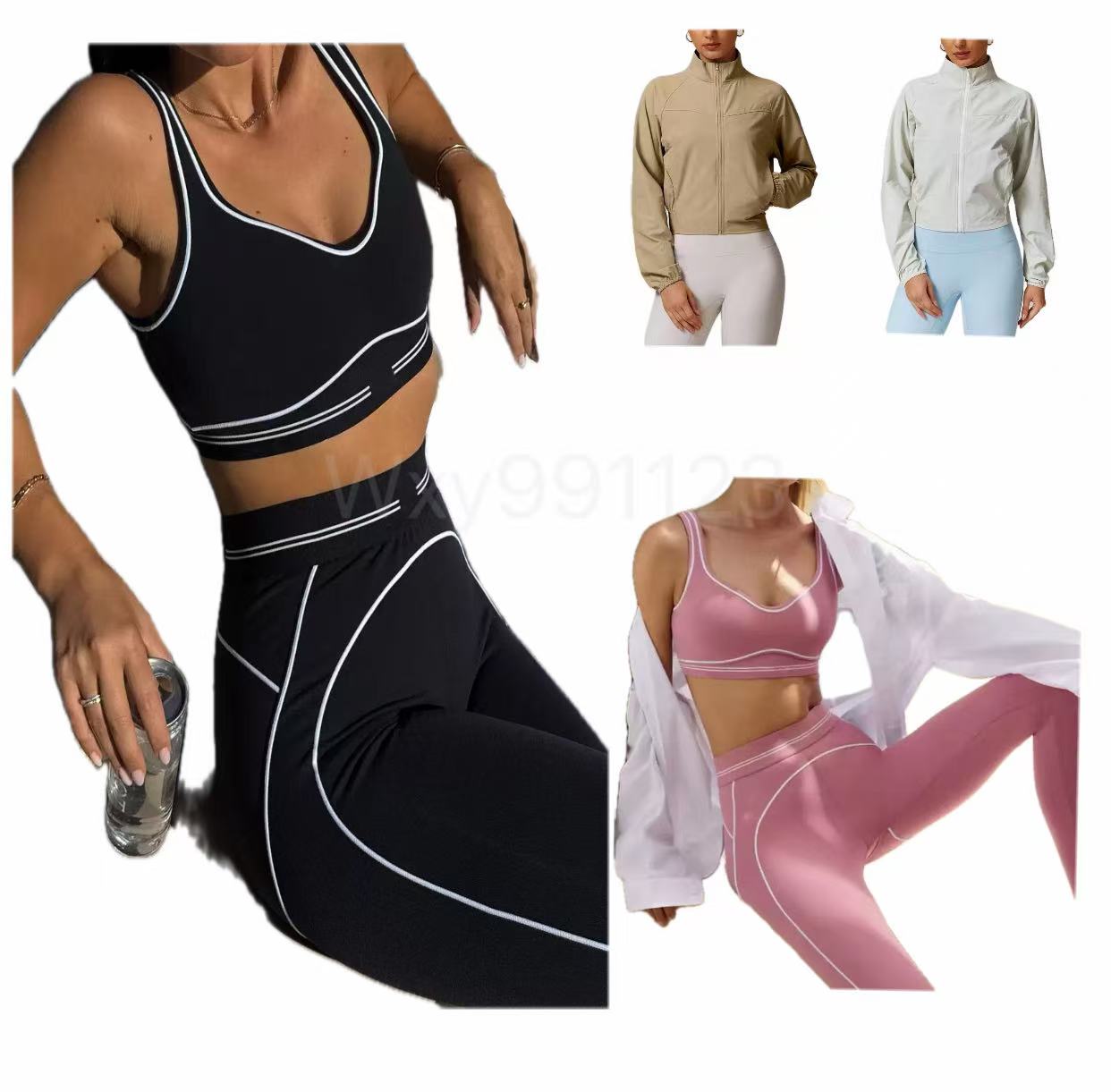 top Yoga Set Breathable Bra leggings Set Women Soft Elastic Pants Socks Outfits Sports Pants Fitness Wear Set Women clothes Shorts Sports Bra Sportswear Running