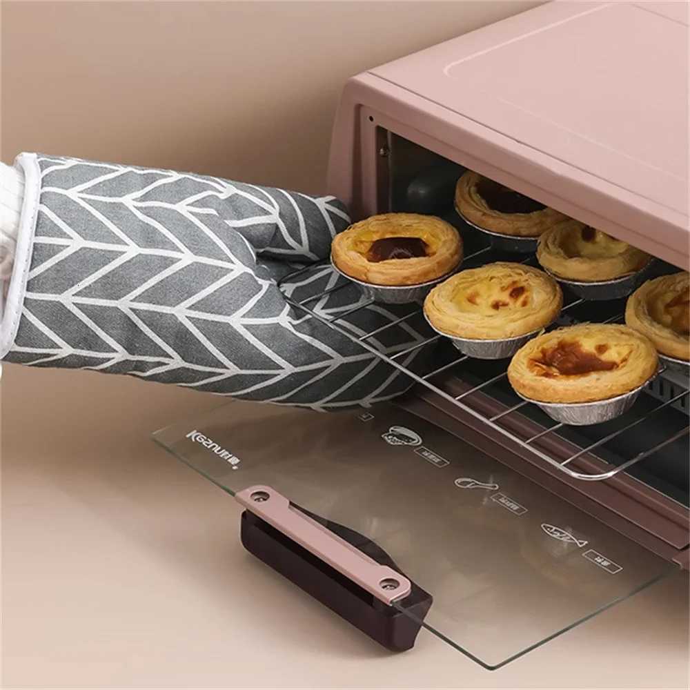 2pcs Kitchen Oven MittsInsated GlovesHeat-Resistant Microwave GlovesAll Clad Oven HelperCooking Tools SetBaking Supplies H251212