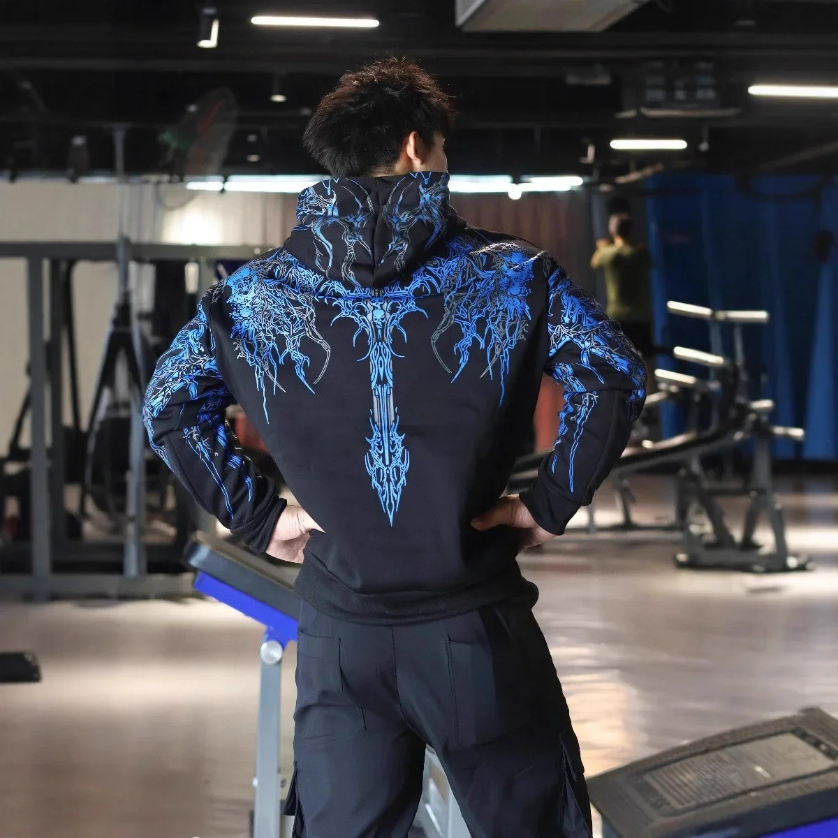 Breathedivinity Mens Hoodie Sweatshirt Fitness Clothing Autumn Winter Cross-Border -Selling Item Sporty Style from China 251213