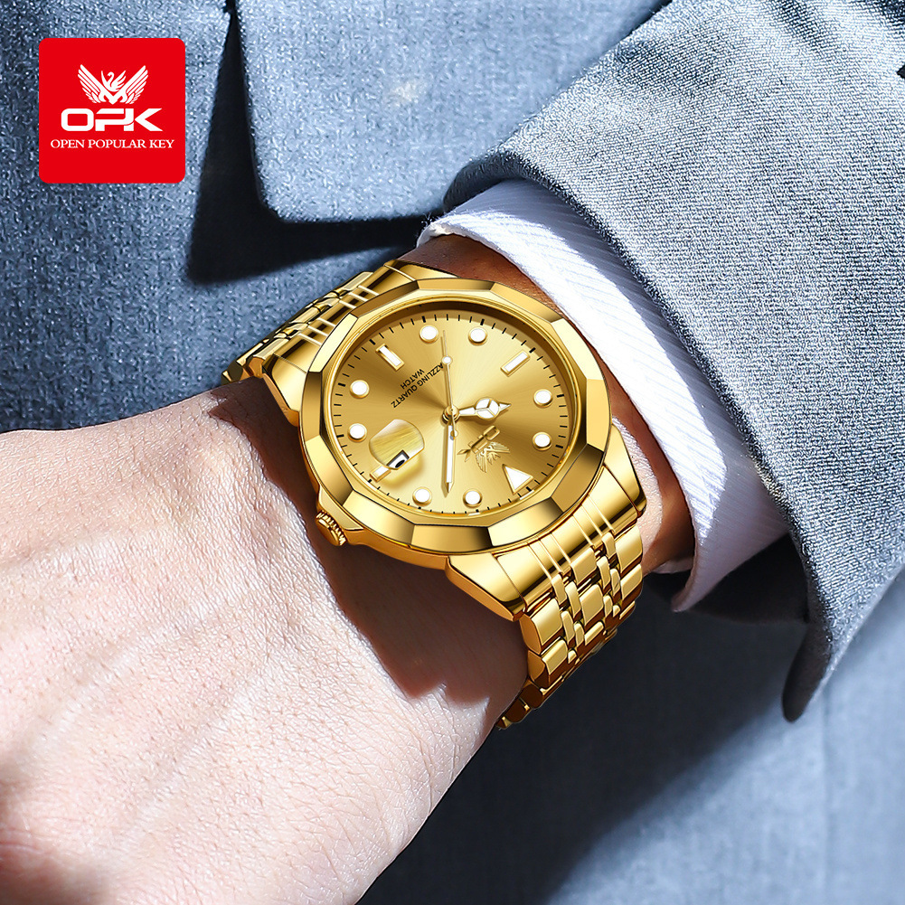 OPK Designer Men's Watch New Free Shipping Wholesale, Fashionable And Simple Outdoor Sports Calendar Waterproof Luminous Men's Watch