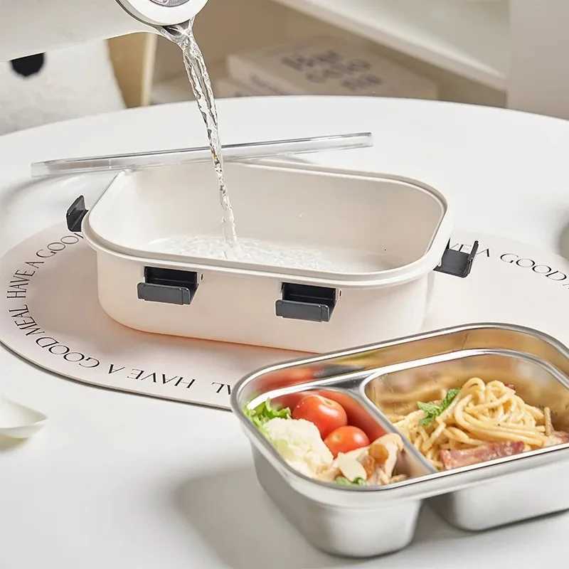 304 Stainless Steel Lunch Box Insated Bento Box For School Kids Off Worker Microwae Heating Lunch Food Container H251213