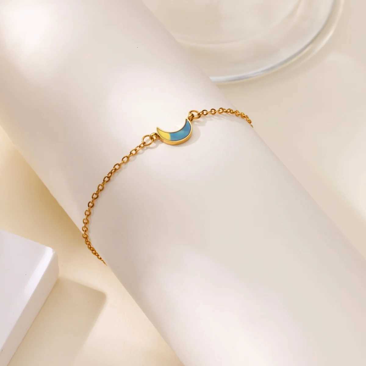 Birth Flower for Women Girl Gold Plated Stainless Steel s Cubic Zirconia Charm Wrist Jewelry Freeshipping Items M251213