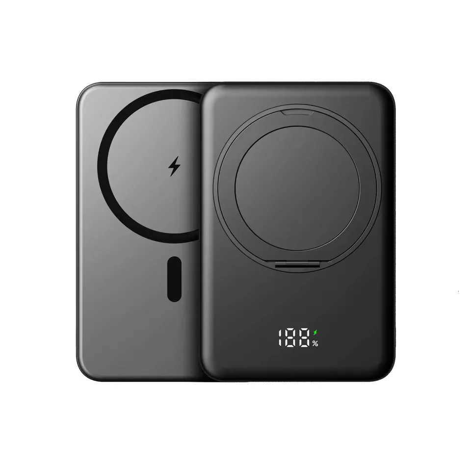 Slim Mini Wireless Magnetic Power Bank Fast Charger Stand Portable External Battery For iPhone for MagSage Powerbank H251213