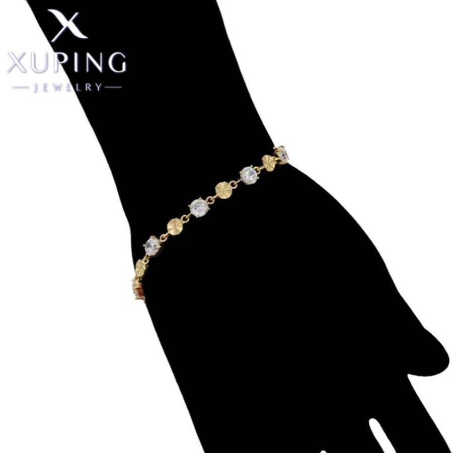 Xuping Jewelry Trendy Exquisite Elegant Simple Shape Womens Light Gold Color Birthday Christmas Gifts X000995316 M251213