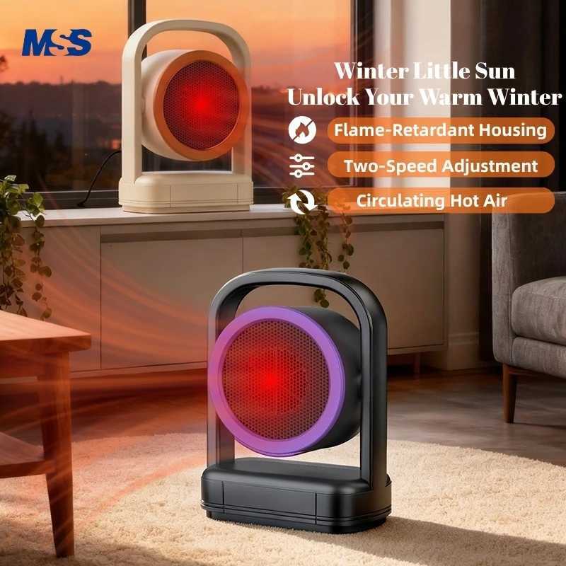 MSS Convenient Room Portable Electric Heater for Winter - Desktop Fan Type with PTC Ceramic Heating Suitable for Home Office Y251213
