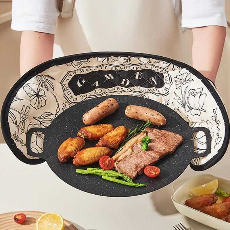 Scald-proof gloves heat-insating gloves heat-resistant microwave gloves He kitchen thicke one-piece insated baking tool H251212