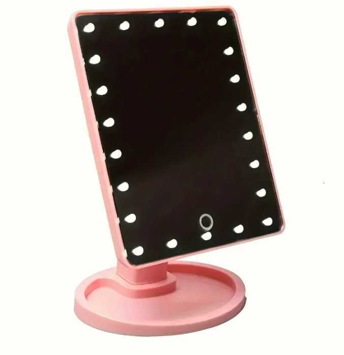LED desktop luminous lamp cosmetic mirror desktop 360-degree rotary storage touch-sensitive cosmetic mirrorT251213