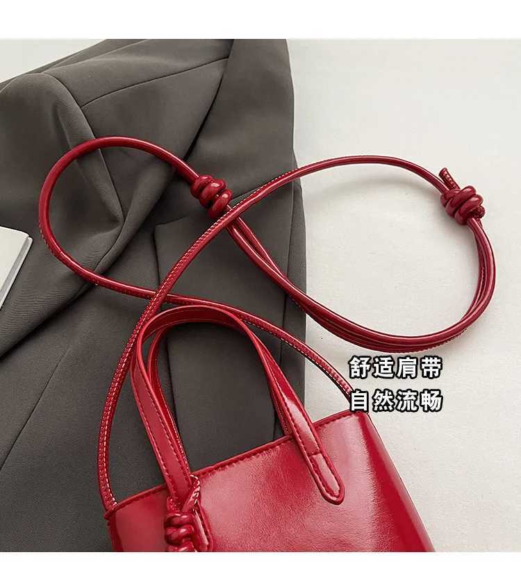PU Leather Mini Crossbody Bag for Women 2025 New Korean Fashion Luxury Shoulder Bags Female Simple Retro Handbags and PursesT251213