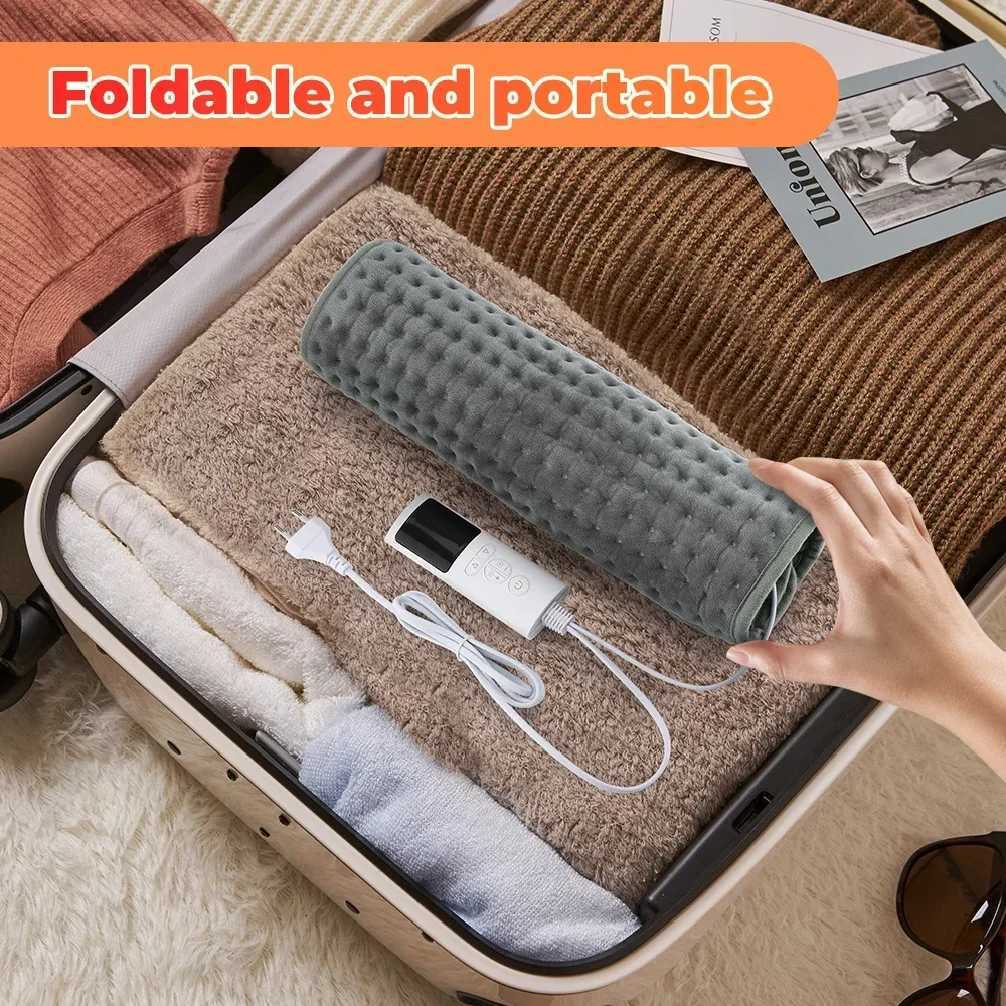 Electric Heating Foot Pad Washable Feet Warmer Household Soft Plush Thermal Heating Blanket Foot Warming Mat Home Office Bedroom Y251212