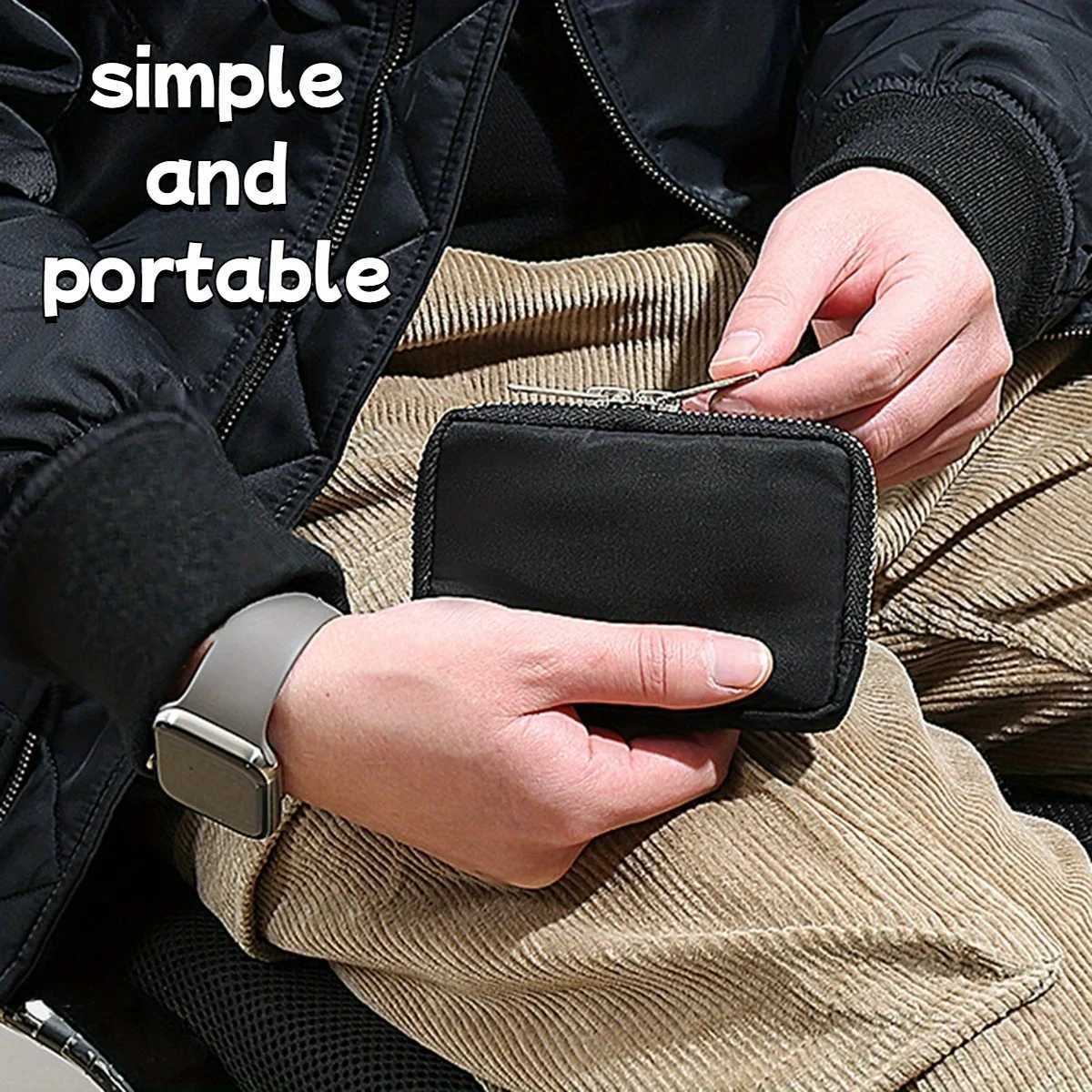 Slim-style waterproof nyl small wallet mti-functial card holder keychain wens coin purse Y251213