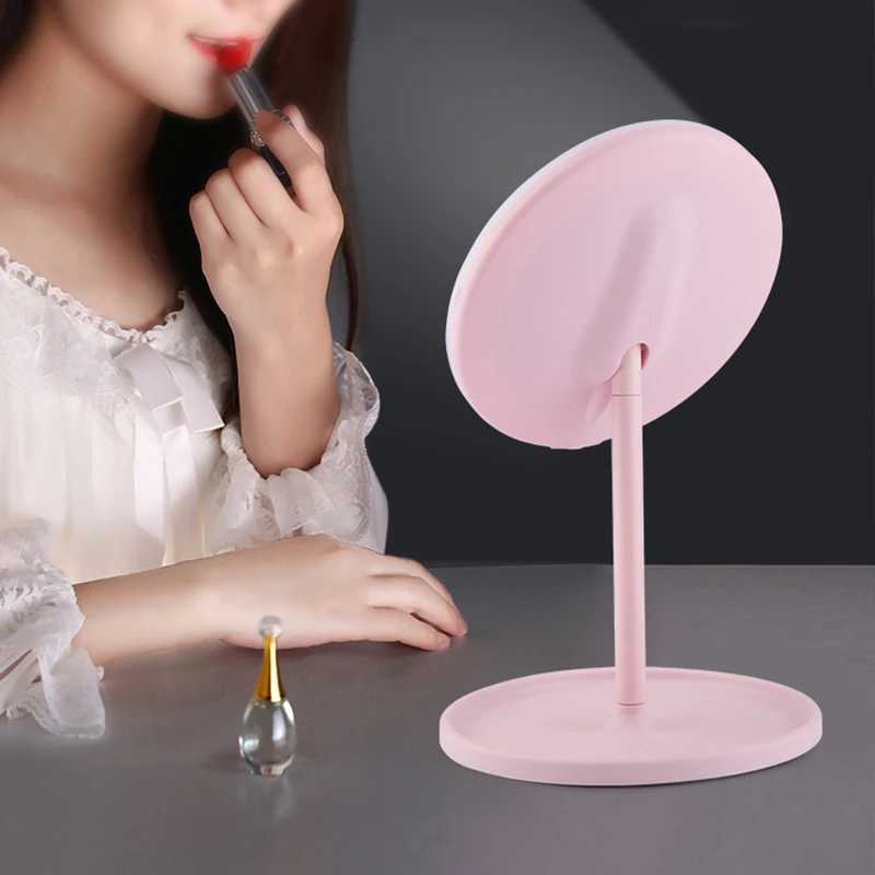 Light up your beauty routine LED cosmetic mirror with dimmable rotating and memory functions - USB cosmetic mirror with monochT251213