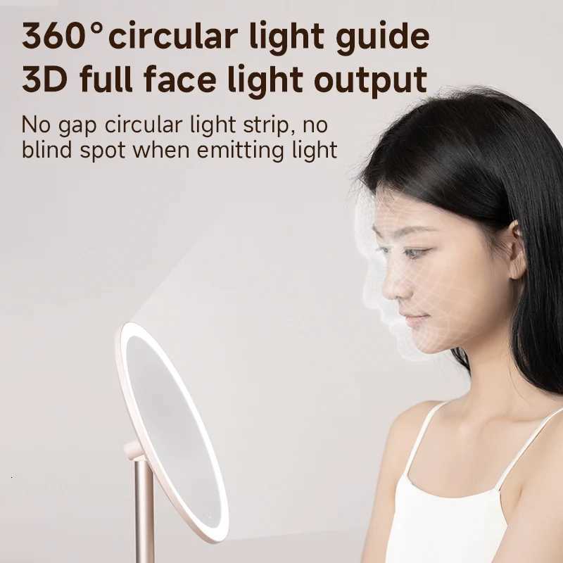 DOCO Makeup Mirror Desktop Adjustable LED Light High Quanlity Metal Texture Perfect for Gift GivingT251213
