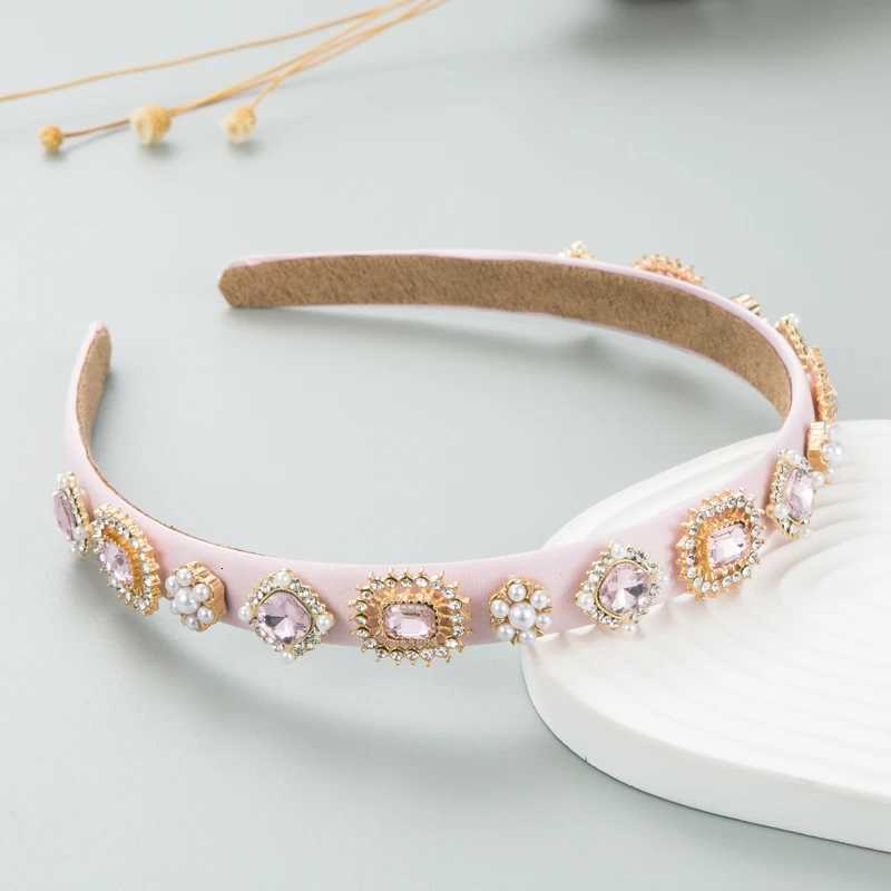 New Baroque Style Fine Edge Rhinestone Pearl band for Wens Korean High Grade Retro Hair Accories Y251213