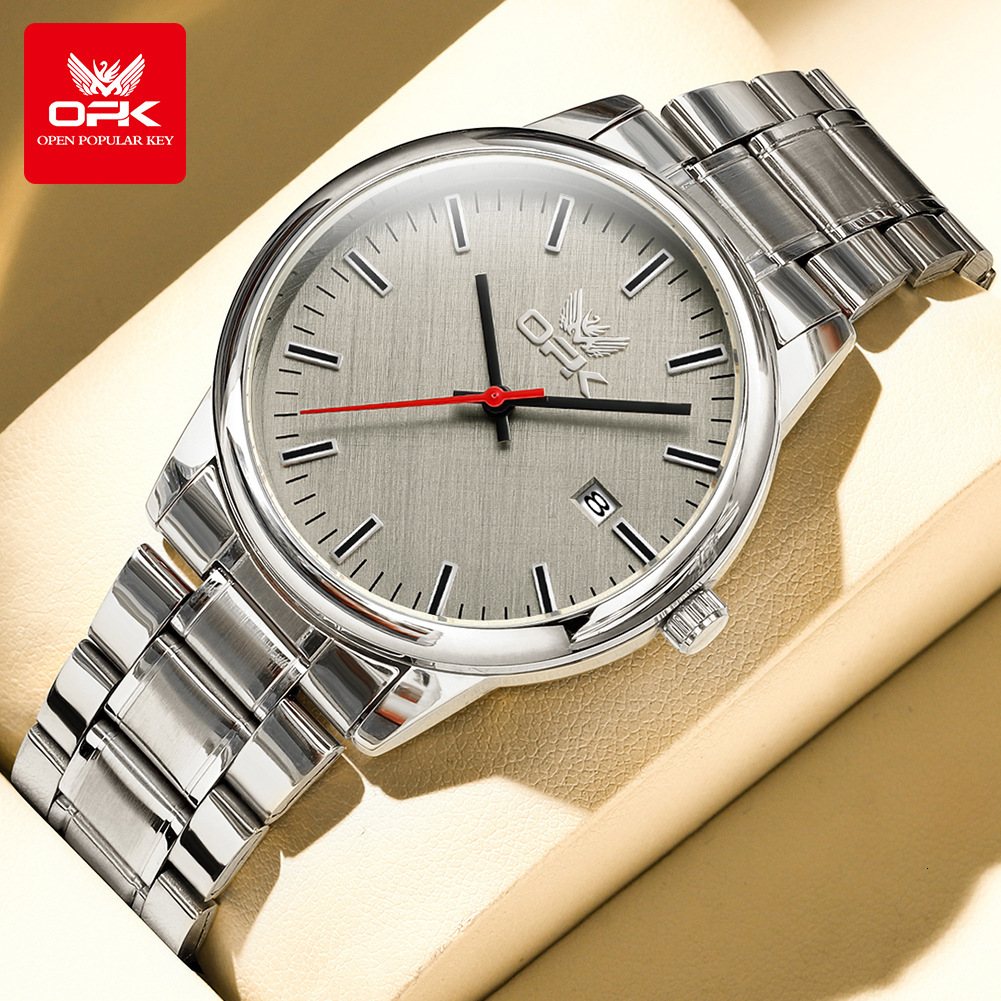 OPK Designer Men's Watch Free Shipping Wholesale Waterproof Luminous Single Date Quartz Fashionable And Simple Outdoor Sports Men's Watch