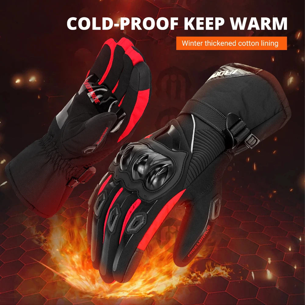 Motorcycle Gloves Waterproof Windproof Full Finger Moto Motorbike Riding Gloves Touch Screen Moto Motocross Gloves Winter 250815 - view 4