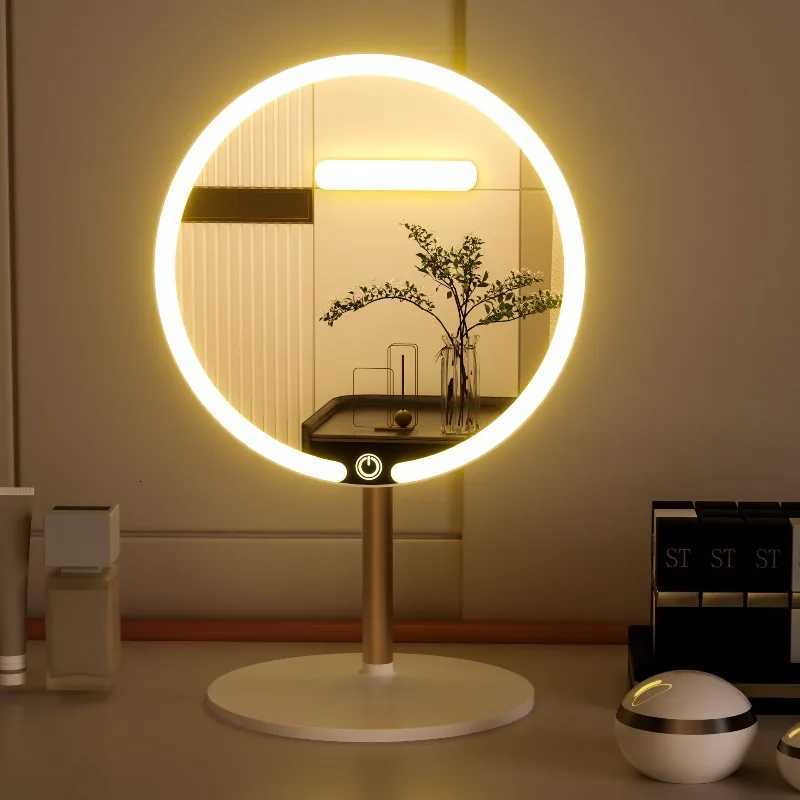1PC Professional LED Makeup Mirror with Touch Control 3 Color Dimmable Lights Metal Frame for Vanity Table Beauty Cosmetic ToolT251213