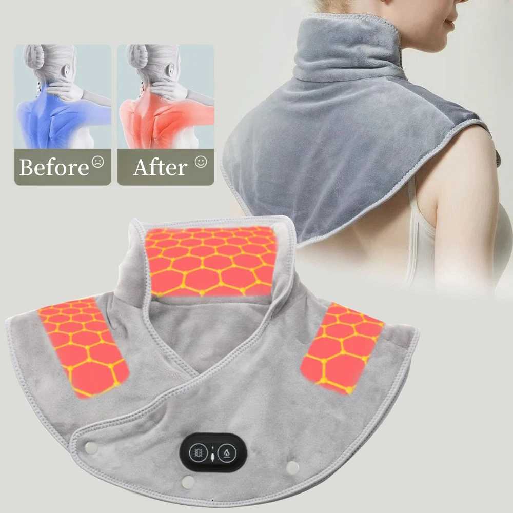 Electric Heating Pad Neck Shoulder Shawl Winter Rapid Heating Blanket Heated Massage Cape Pad Cervical Massager Relieve Fatigue Y251212