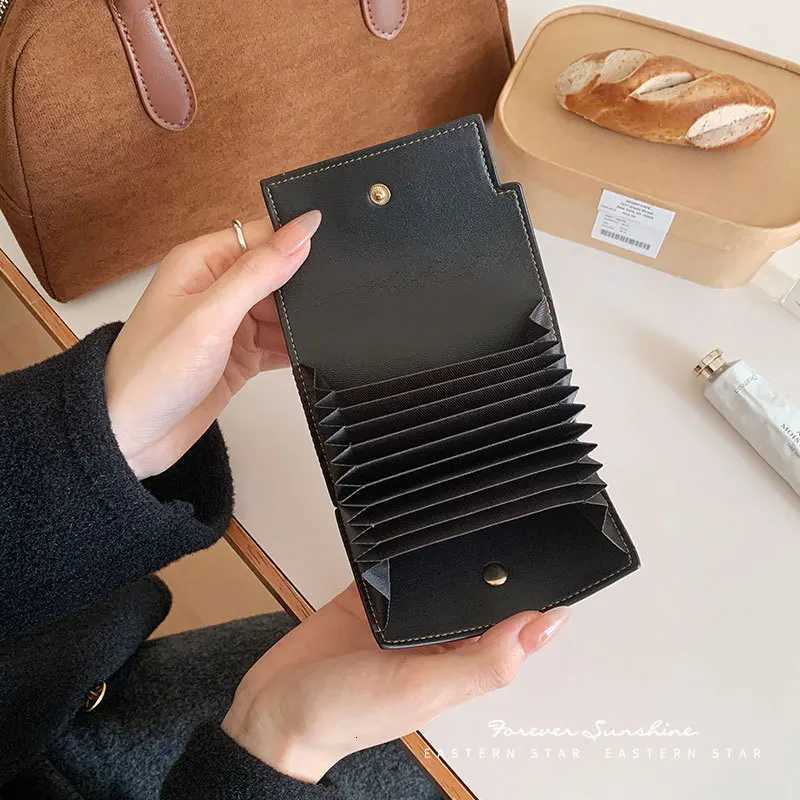 Stylish Refi tra-Thin Accordi Card Case Buckle Slim Design with Mtiple Card Slots for Coins Bank Cards Y251213