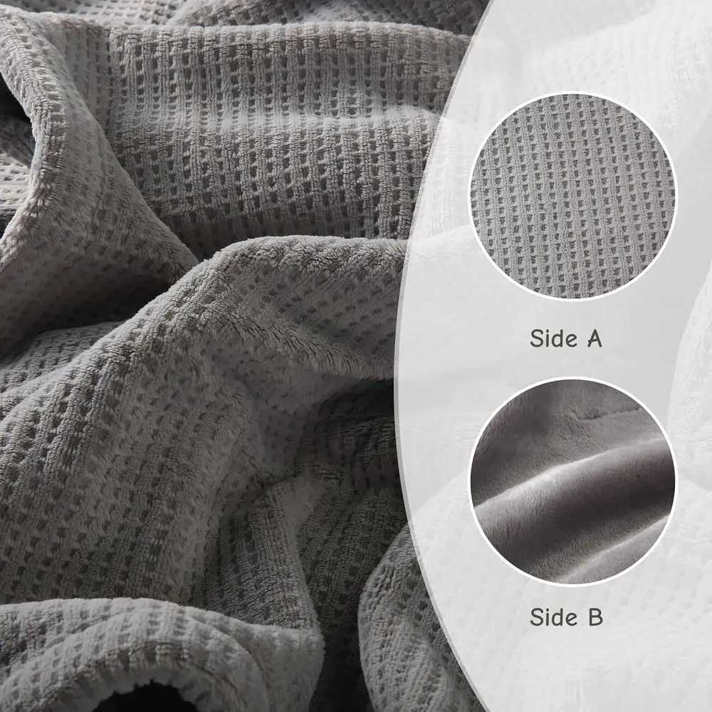 Full Size 72x84 Electric Heated Blanket Ultra-Soft with 5 Heat Settings 10-Hour Auto Shut-Off Quick Warmth for Winter Grey Y251212