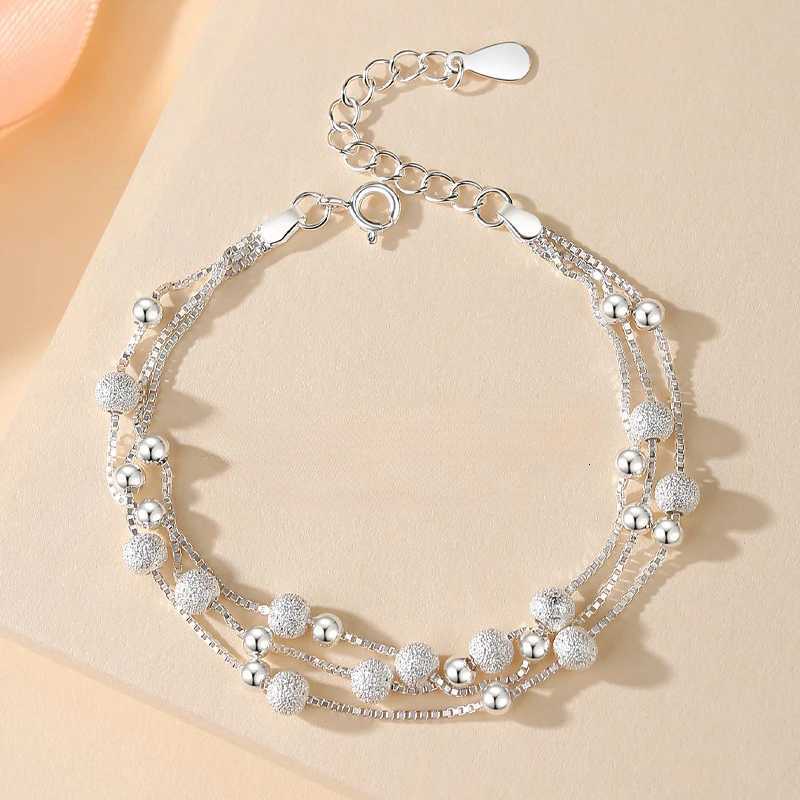Luxury 925 Sterling Silver s Lucky Bead s Woman Original Multi-layer Charm Elegant Party Jewelry Gifts M251213