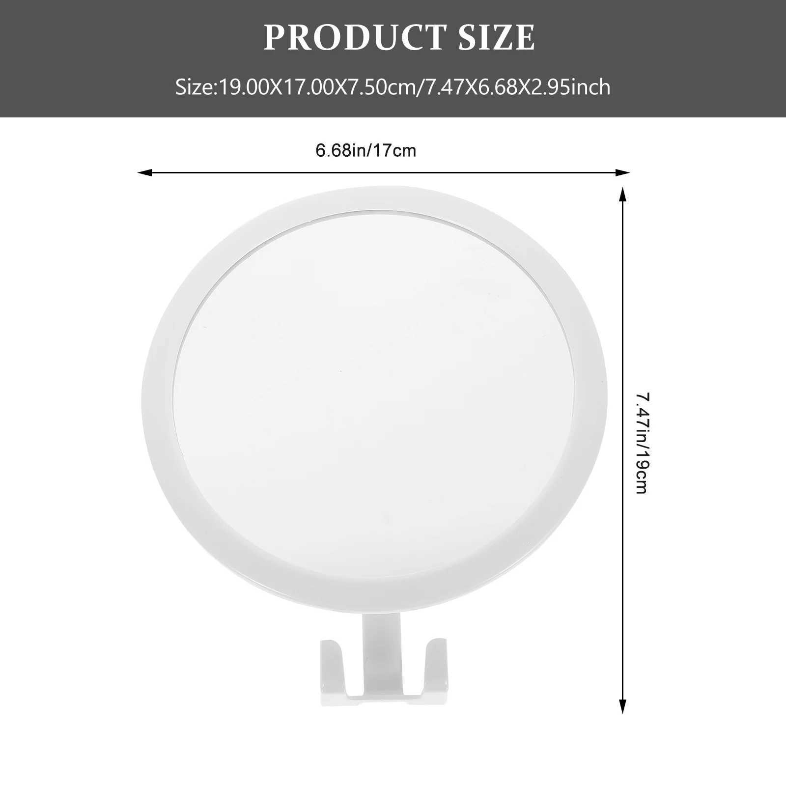 Adhesive Makeup With Hook Wall-Mounted Bathroom Mirror No Punch Damage High-Definition Dressing Vanity Mirror For HomeT251213