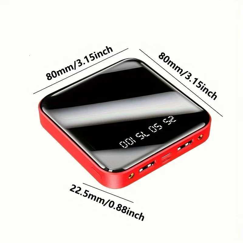 30000mAh Mini Power Bank Fast Charging Large Capacity Portable Power Bank 4 in 1 Cable for iPhone 2025 New H251213