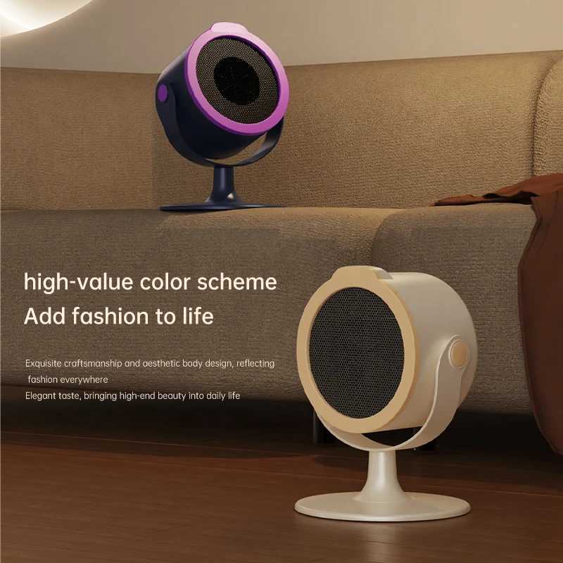 Portable Desktop Heater 800W Mini Ceramic Space Heater with Overheat Protection Energy Saving Electric Heater for Home Office Y251213